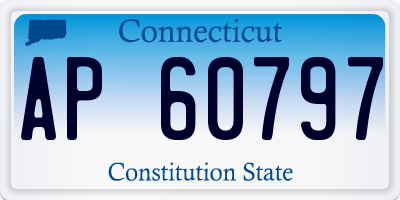 CT license plate AP60797