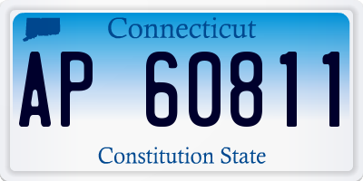 CT license plate AP60811