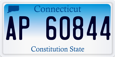 CT license plate AP60844