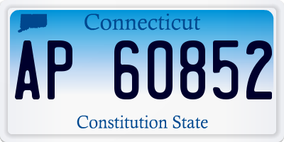 CT license plate AP60852