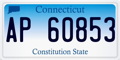 CT license plate AP60853