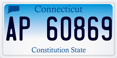 CT license plate AP60869