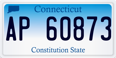 CT license plate AP60873
