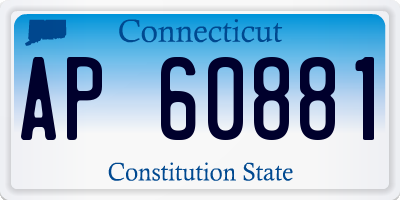 CT license plate AP60881