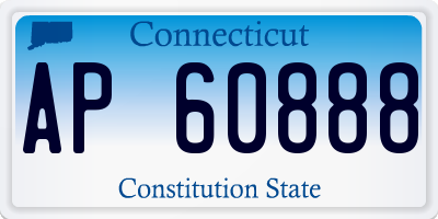 CT license plate AP60888