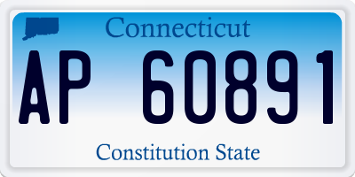 CT license plate AP60891