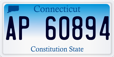 CT license plate AP60894