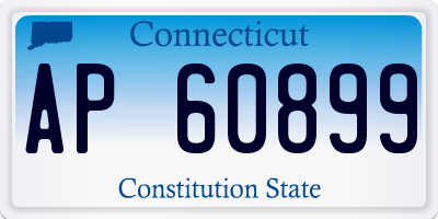 CT license plate AP60899