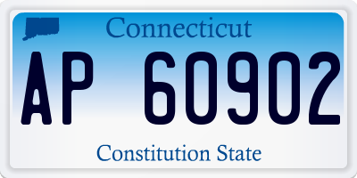 CT license plate AP60902