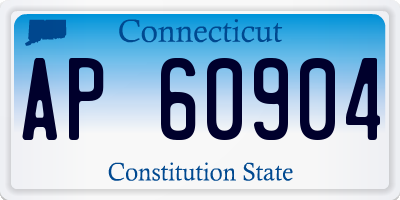 CT license plate AP60904