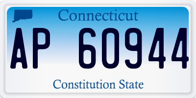 CT license plate AP60944