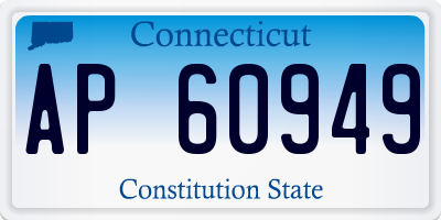 CT license plate AP60949