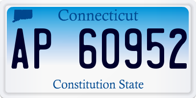 CT license plate AP60952