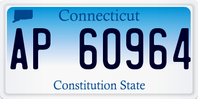 CT license plate AP60964