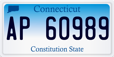 CT license plate AP60989