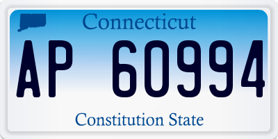 CT license plate AP60994