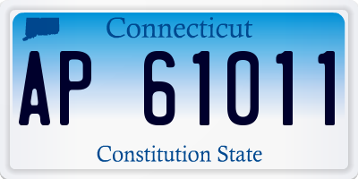 CT license plate AP61011