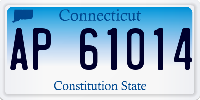 CT license plate AP61014