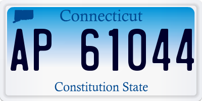 CT license plate AP61044