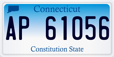 CT license plate AP61056