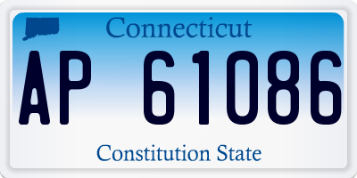 CT license plate AP61086