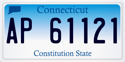 CT license plate AP61121