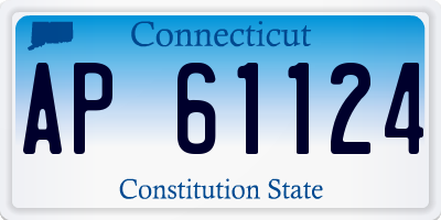 CT license plate AP61124