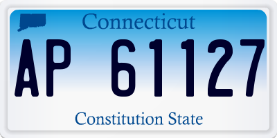 CT license plate AP61127
