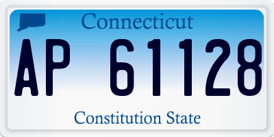 CT license plate AP61128