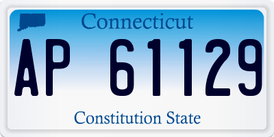CT license plate AP61129