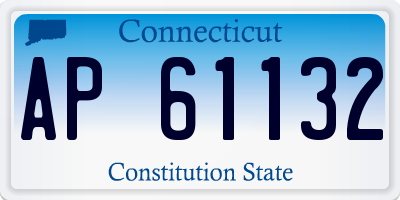 CT license plate AP61132