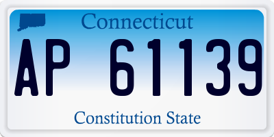 CT license plate AP61139