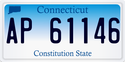 CT license plate AP61146