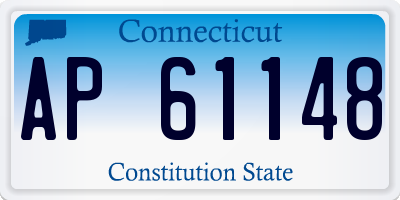 CT license plate AP61148