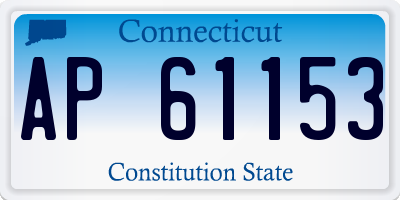 CT license plate AP61153