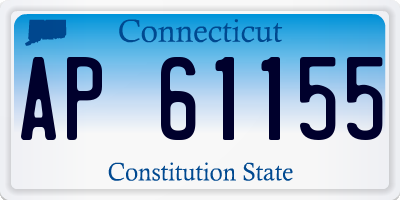 CT license plate AP61155