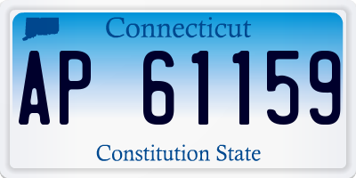 CT license plate AP61159