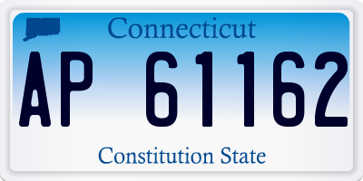 CT license plate AP61162