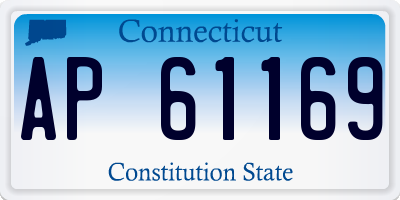 CT license plate AP61169