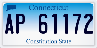 CT license plate AP61172
