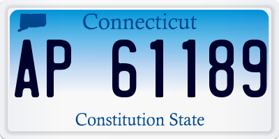 CT license plate AP61189