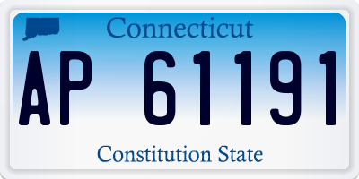 CT license plate AP61191