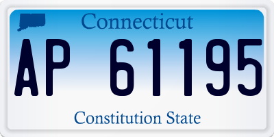 CT license plate AP61195