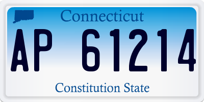 CT license plate AP61214