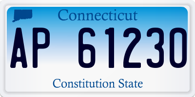 CT license plate AP61230