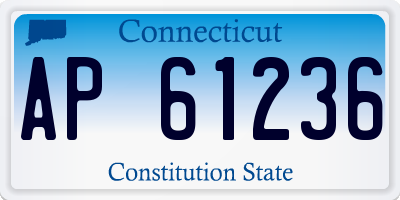 CT license plate AP61236