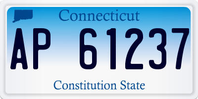 CT license plate AP61237