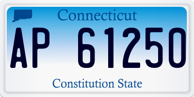 CT license plate AP61250