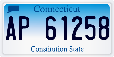 CT license plate AP61258