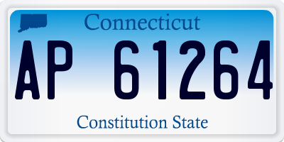 CT license plate AP61264